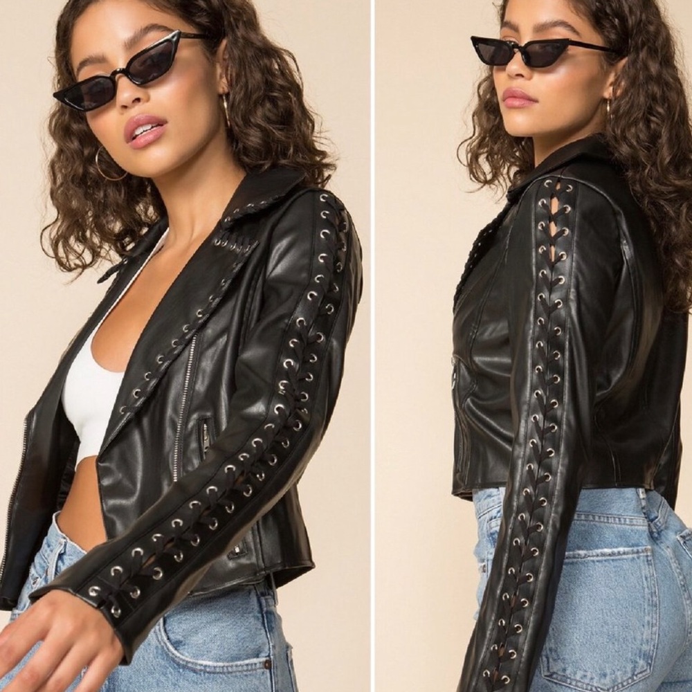 Kiera Lace Up Jacket by Superdown! Limited no longer available through Revolve!